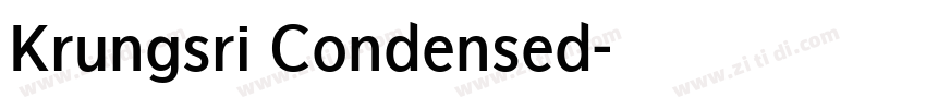 Krungsri Condensed字体转换 Krungsri Condensed字体转换